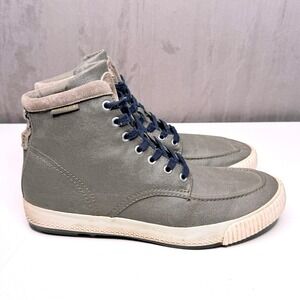 Diesel Dack Shoes Mens Sz 12 High Top Canvas Sneakers Grey Moc Toe Casual